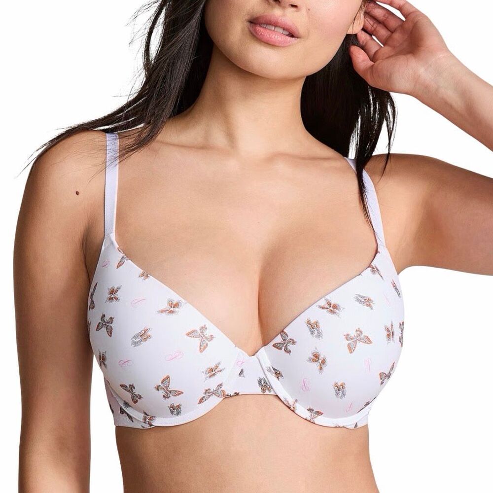 PINK Victoria’s Secret Wear Everywhere T-Shirt Lightly Lined Bra - Size 34DD